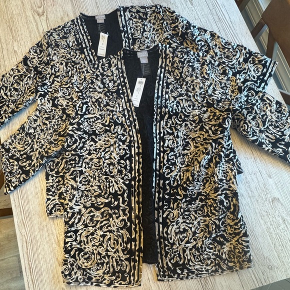 NWT Chico Travelers Collection Printed Soutache Jacket size 0 - Picture 3 of 6